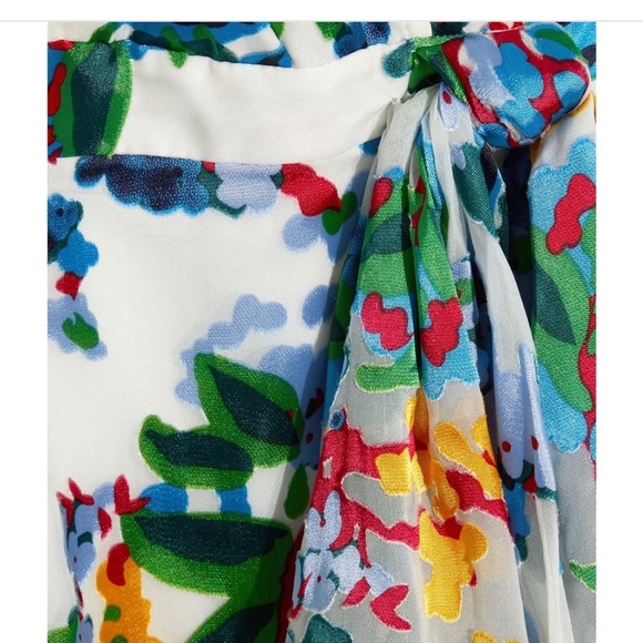 Saloni Olivia wrap effect floral print - Picture 2 of 5